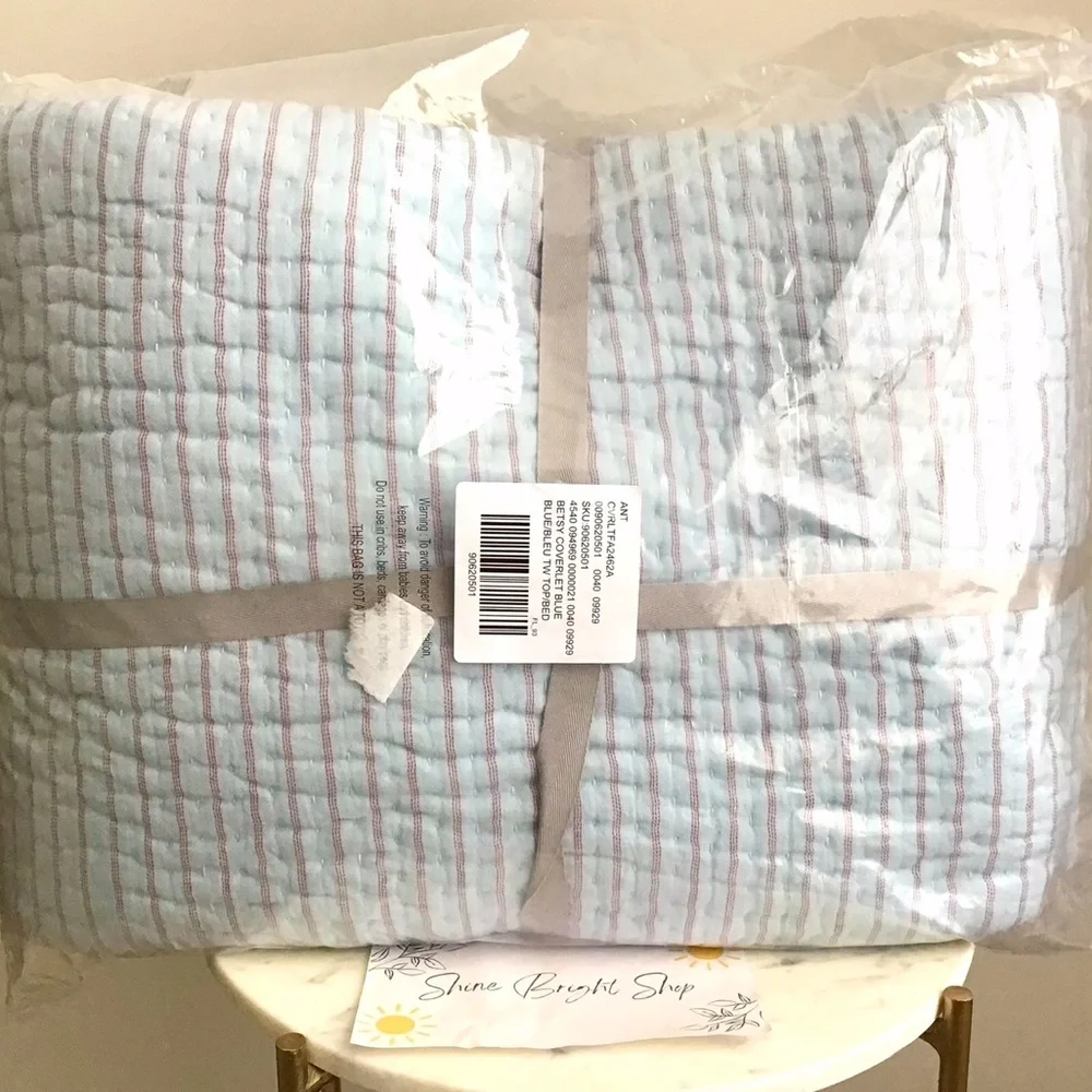 Anthropologie Quilt Coverlet Cotton Twin New With Tag